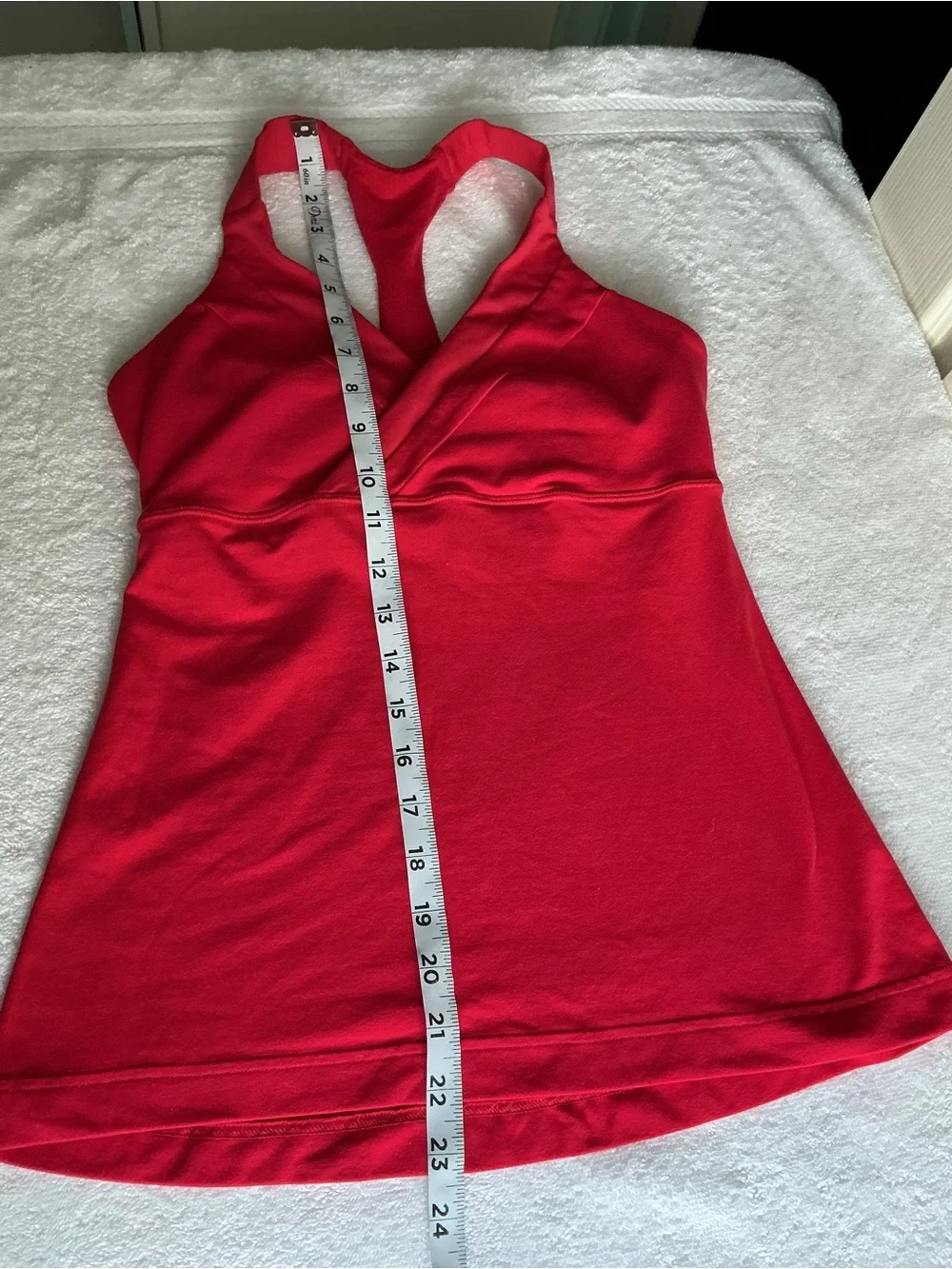 lululemon athletica Red Halter Crossover Tank